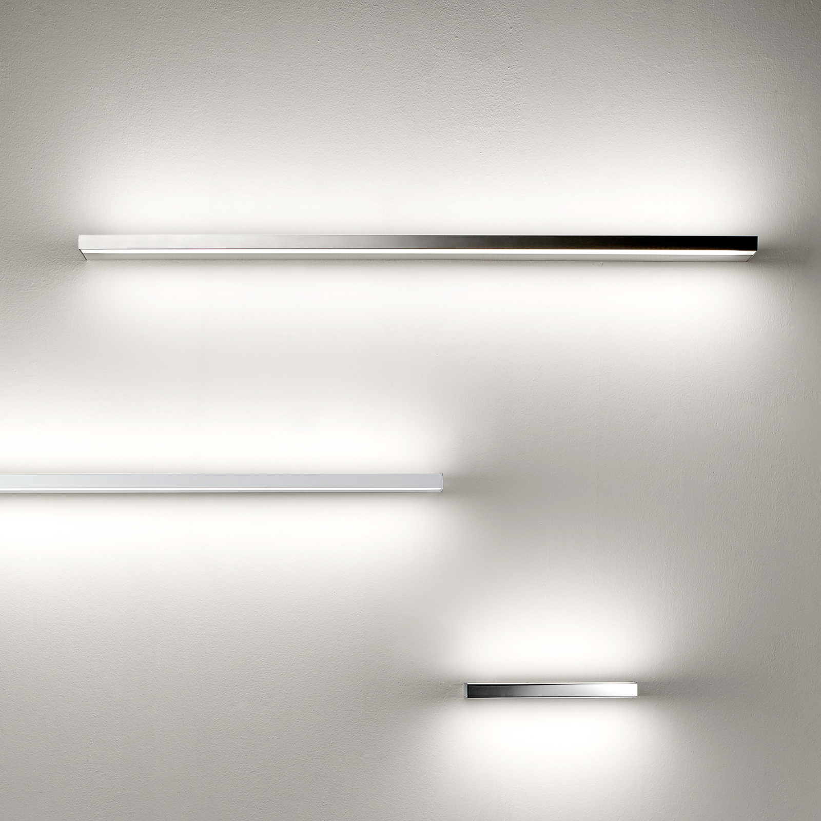 Moderna applique LED bagno Prim IP20 90 cm, bianco