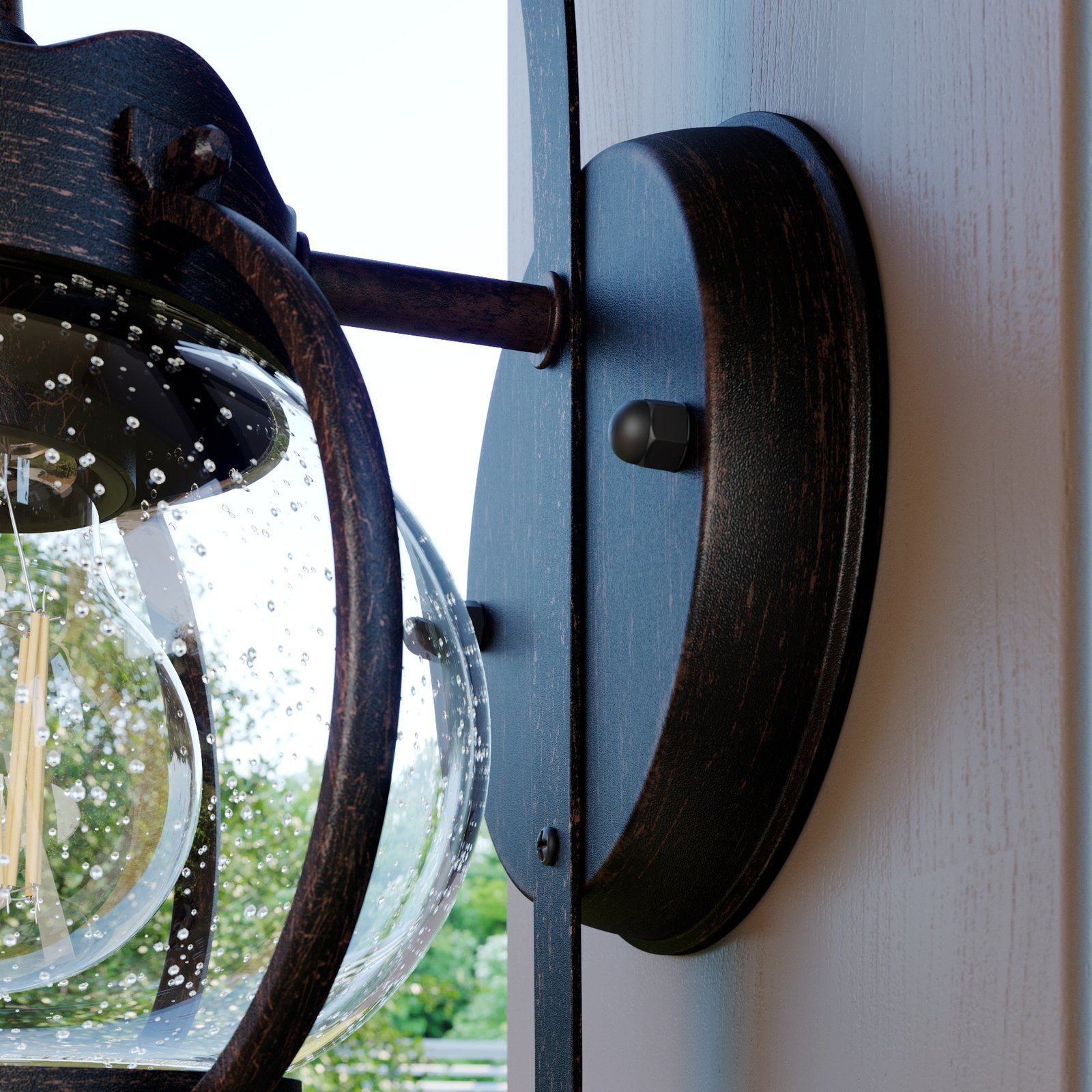 Gerlo Candeeiro de Parede Exterior Rust - Lindby