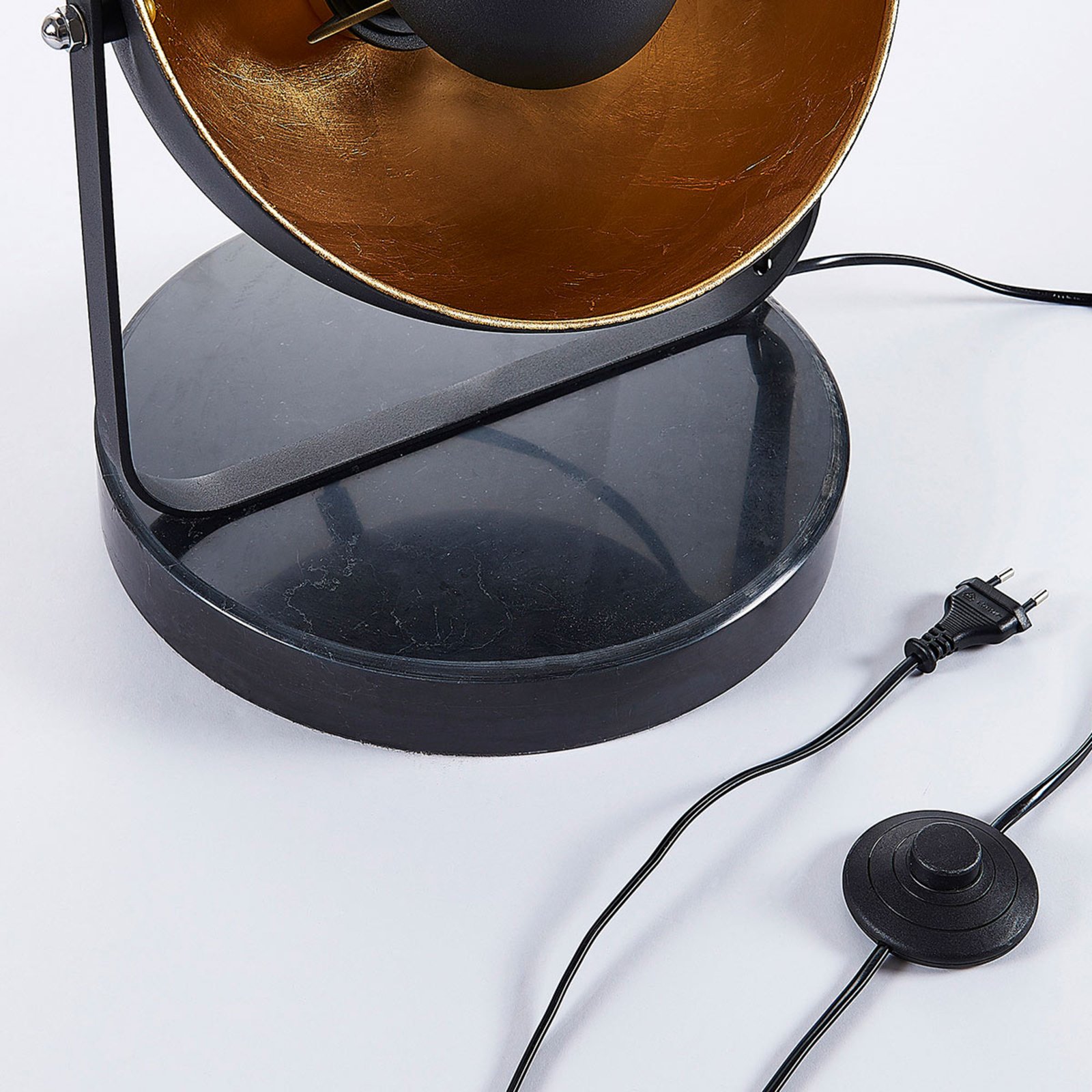Muriel 3 Floor Lamp Black/Gold - Lindby