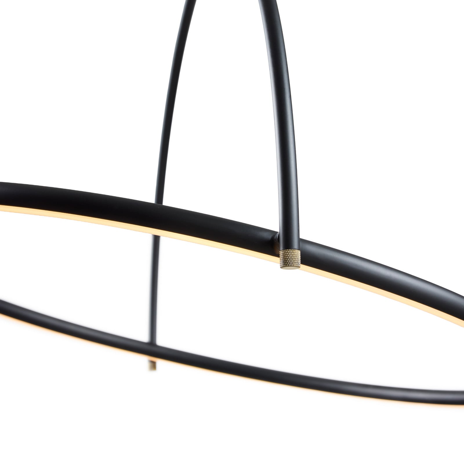 TILT LED-hængelampe, Ø 40 cm, sort, stepdim Halo Design - Spisestue - Metal - Med én lyskilde billede