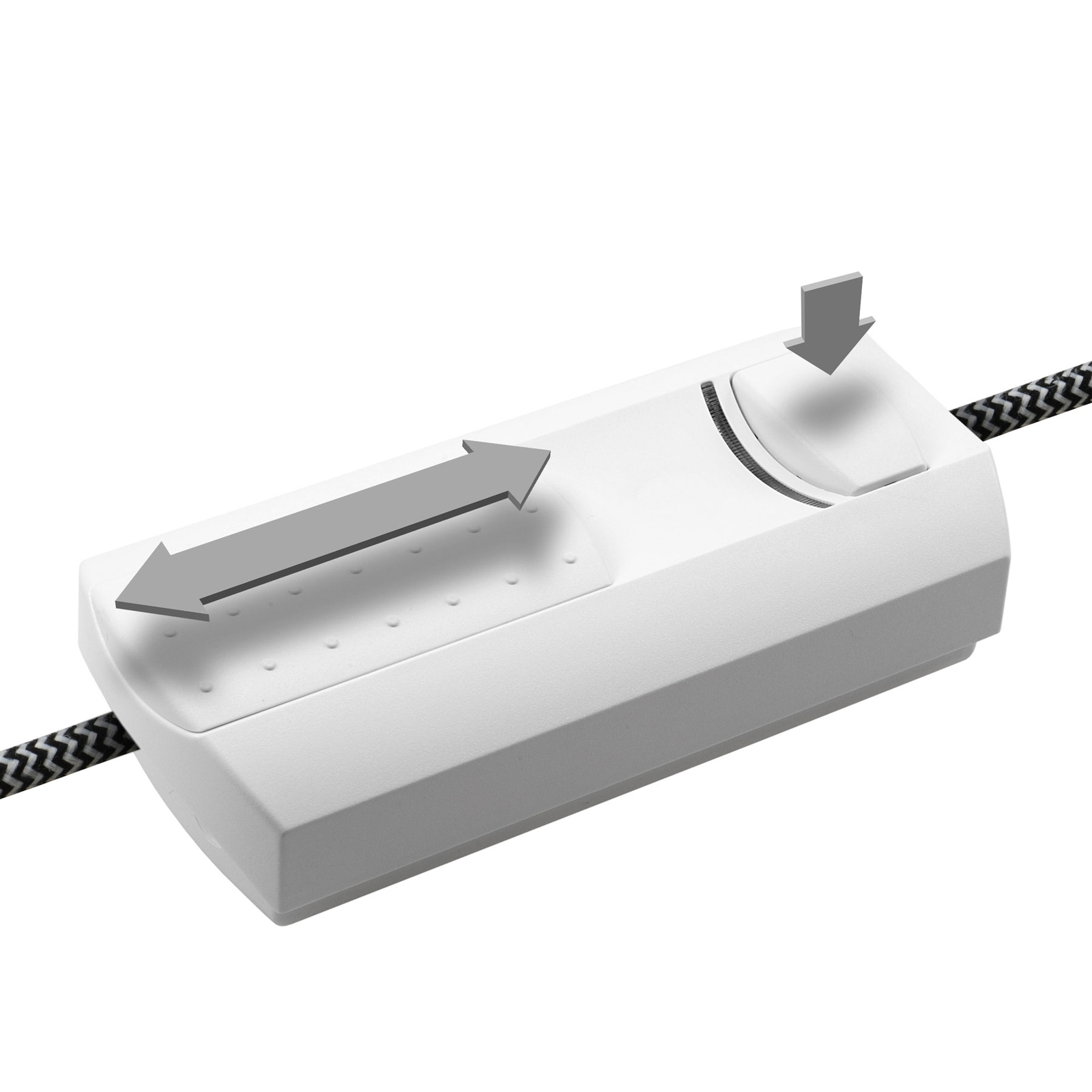 EHMANN T26.07.50 Regulador de intensidade do cabo LED 20-500W branco