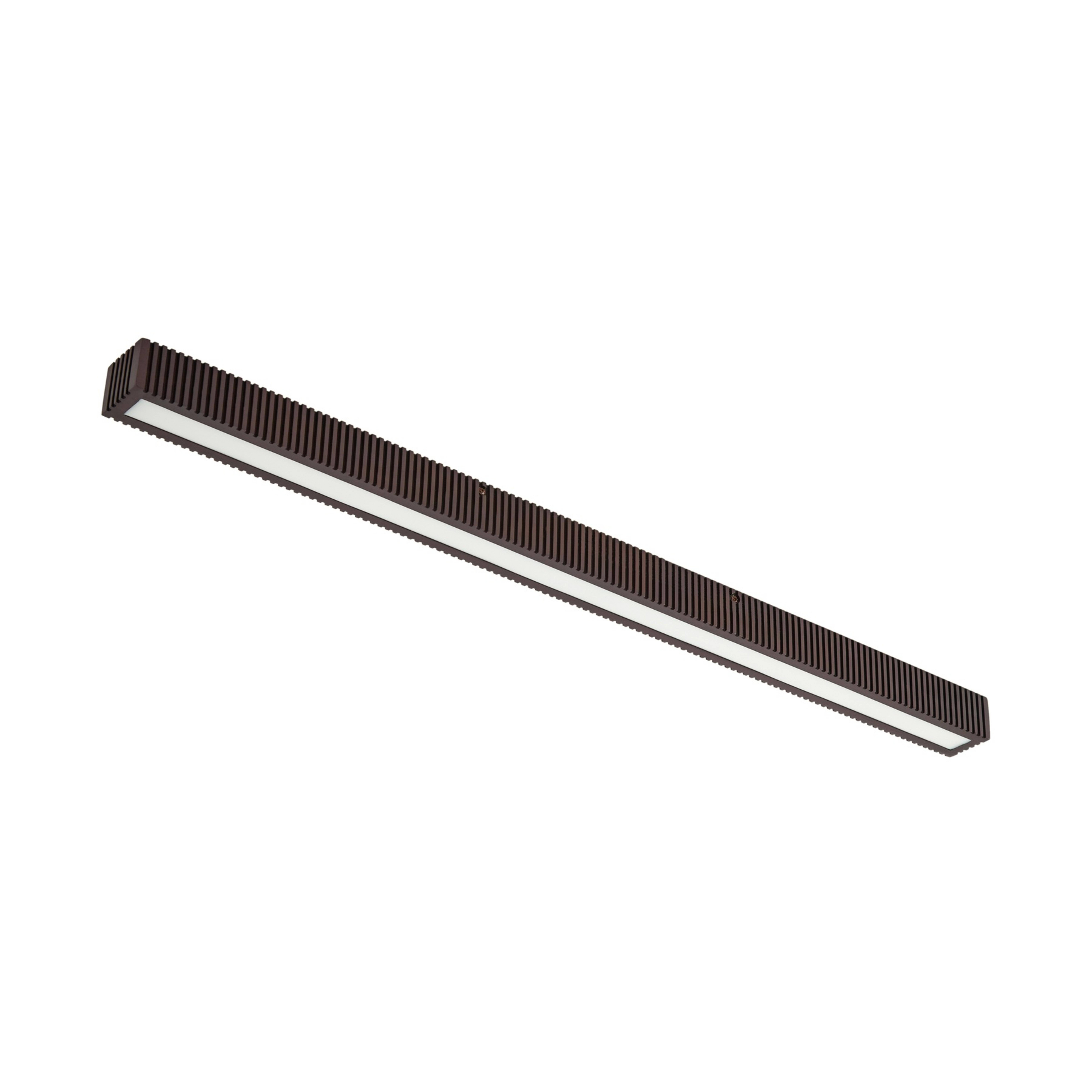 Emara LED ceiling light, 100 cm, oak, dimmable, dark wood - Lucande