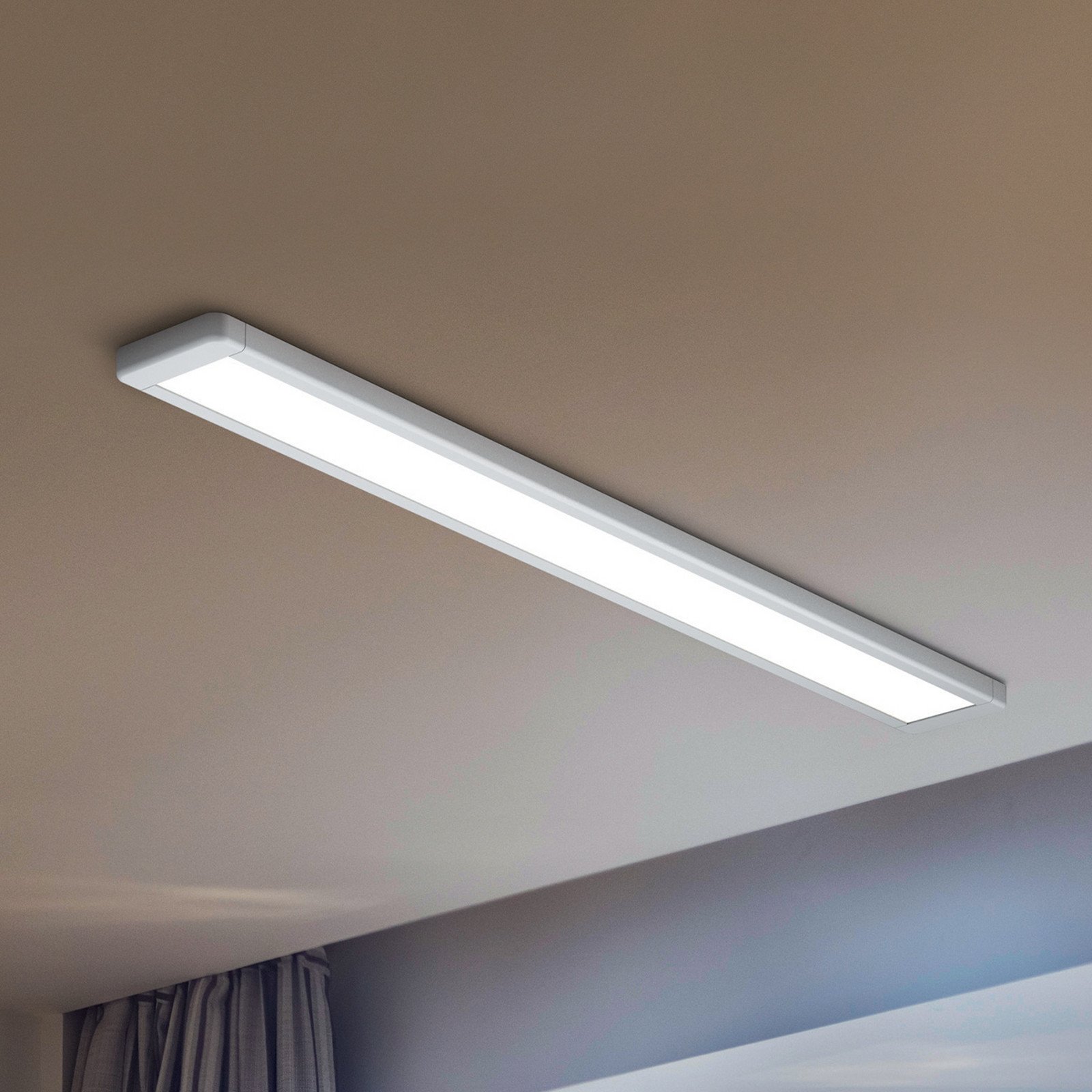 Plafonieră LED OSRAM OFFICE LINE albă 122 cm metal - Studiu / Birou - Aluminiu