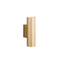 Væglampe Marion Plus, guld, GU10, stål, højde 18 cm
