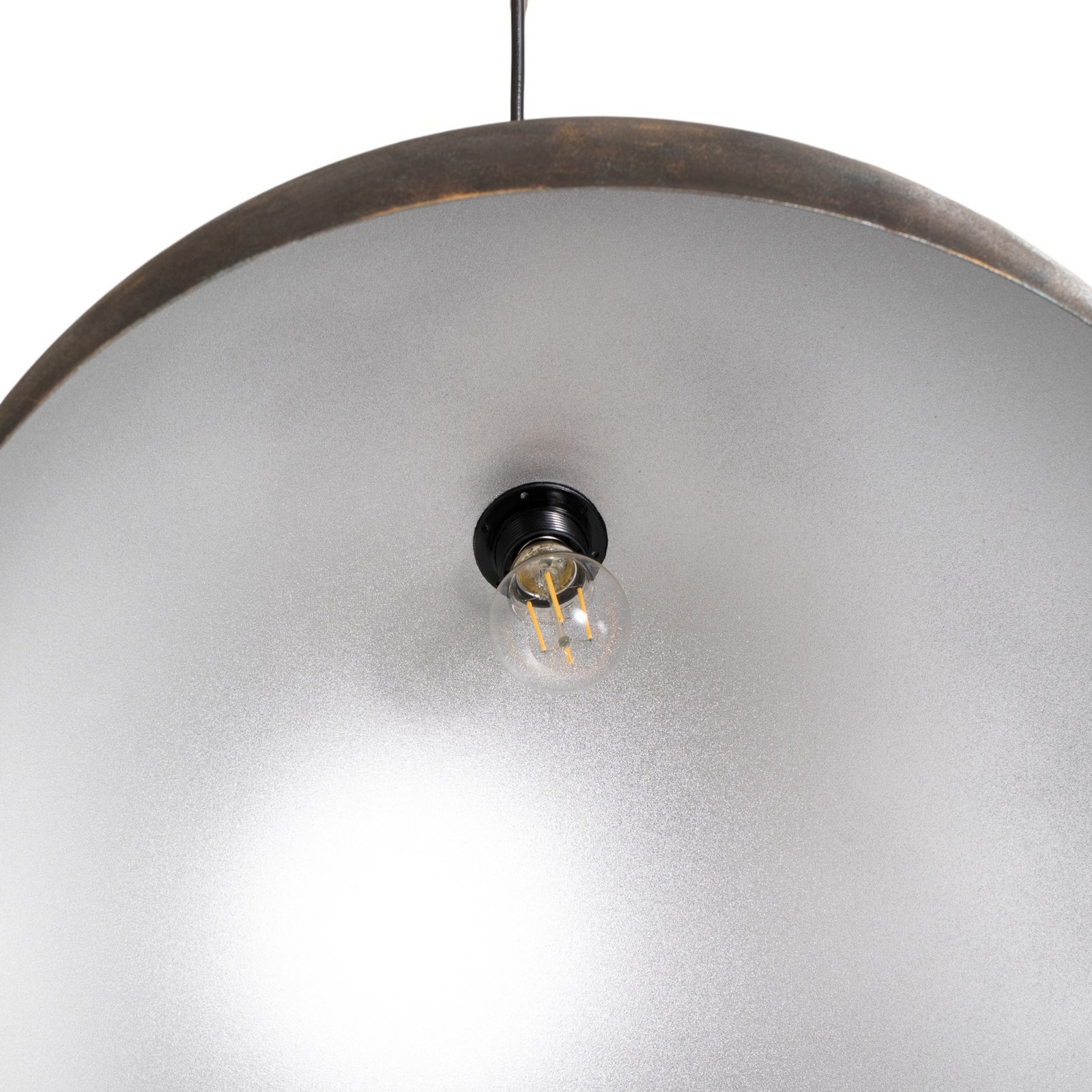 Berceste pendant light, Ø 60 cm, aged brass, metal