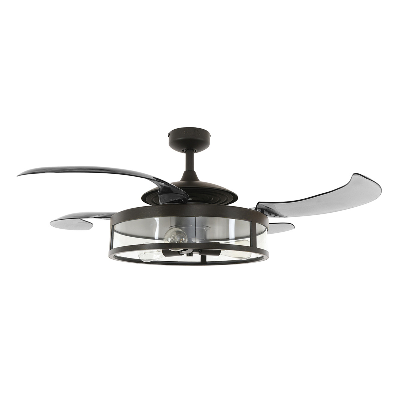 Ventilateur Fanaway Classic avec lampe, noir Luminaire.fr