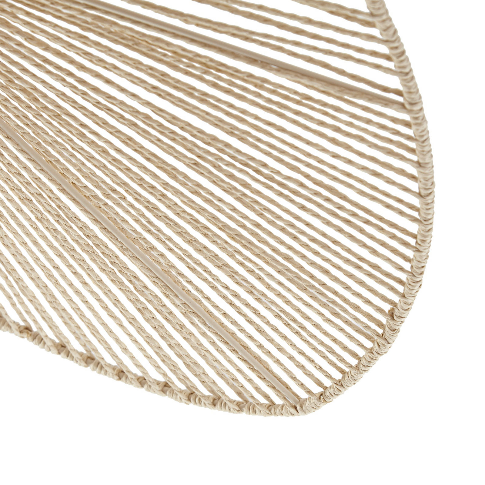 Plafonnier Valdorin, beige, 75 cm x 50 cm, papier, E27 - Lindby Plafonnier Valdorin, beige, 75 cm x 50 cm, papier, E27 - Lindby