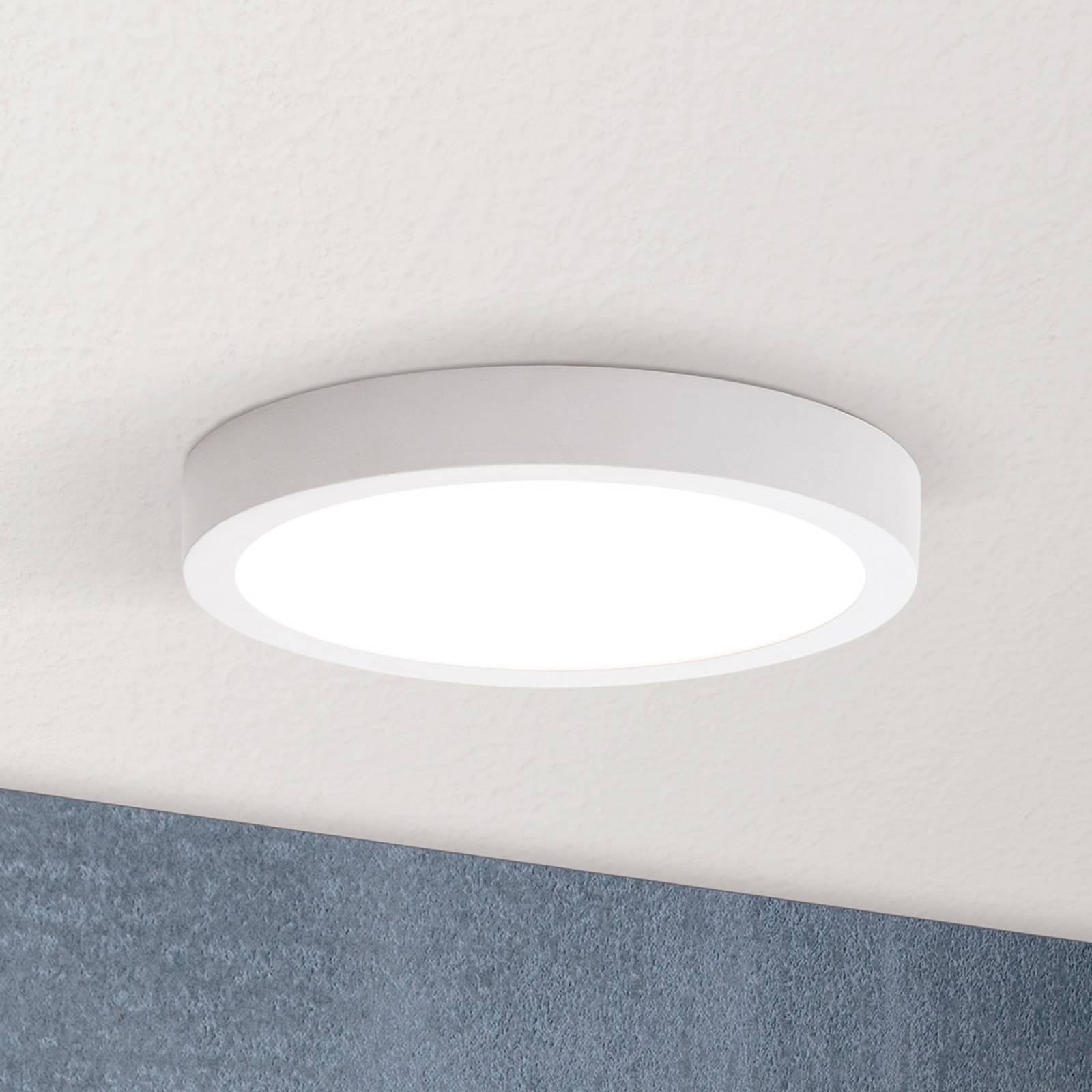 Lampa sufitowa LED Vika, okrągła, biała, Ø 18cm
