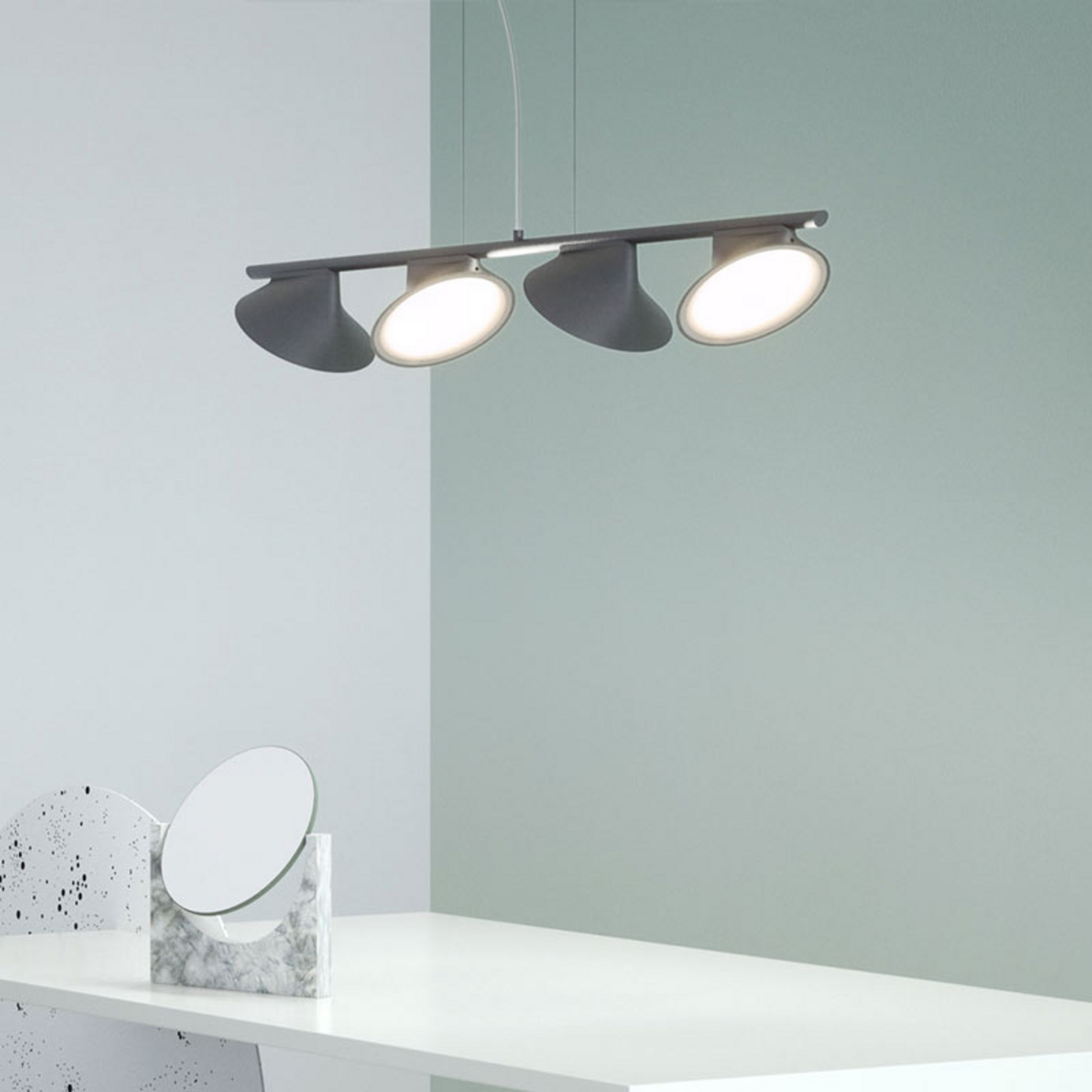 Axolight Orchid LED-Hängelampe vierflammig