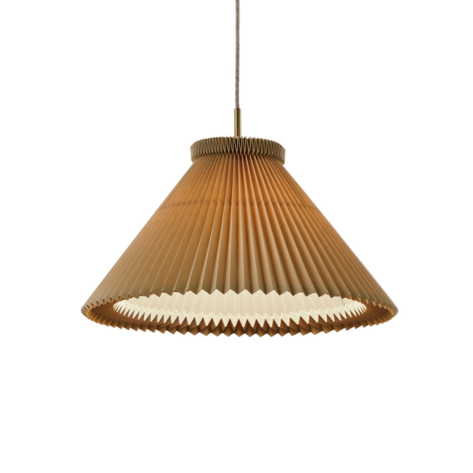 LE KLINT Hängeleuchte Model 1, Kunststoff, creme, Ø 44 cm