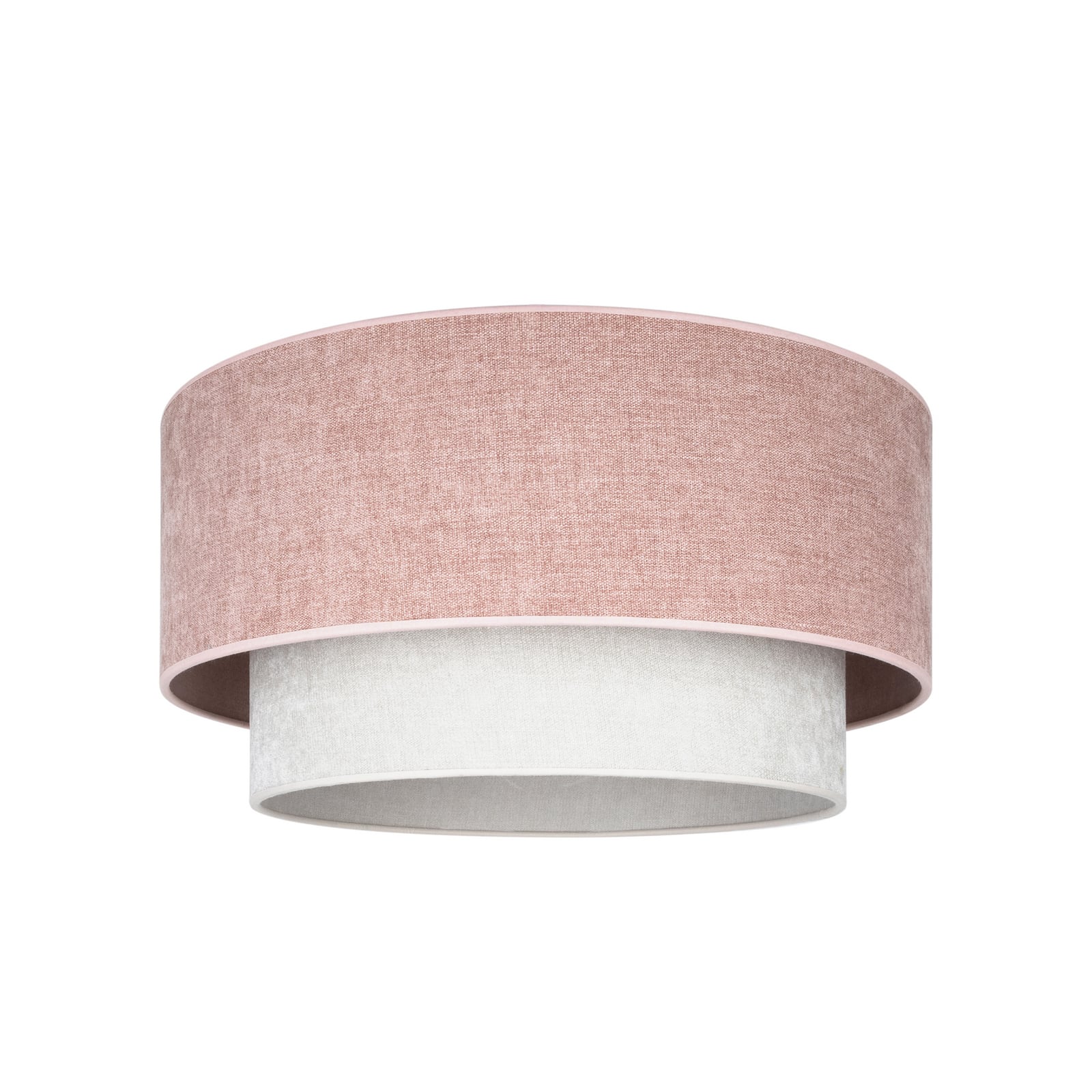 Plafonnier bohème, rose/beige, Ø 45 cm, tissu, E27 - Duolla Plafonnier bohème, rose/beige, Ø 45 cm, tissu, E27 - Duolla