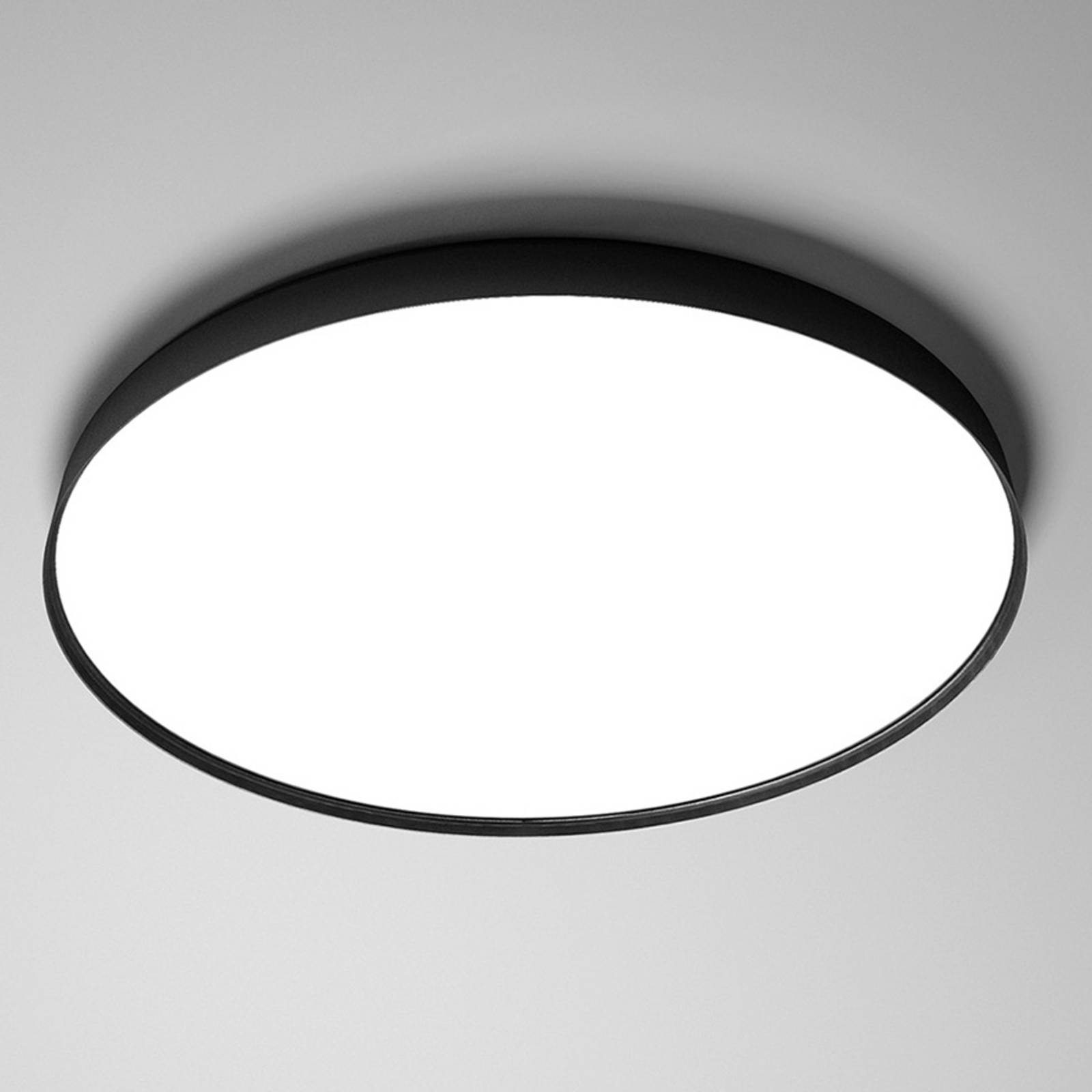 Luceplan Compendium Plate lampa sufitowa, czarna