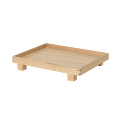 ferm LIVING Bandeja Bon Pequeña, longitud 36 cm, color claro, madera