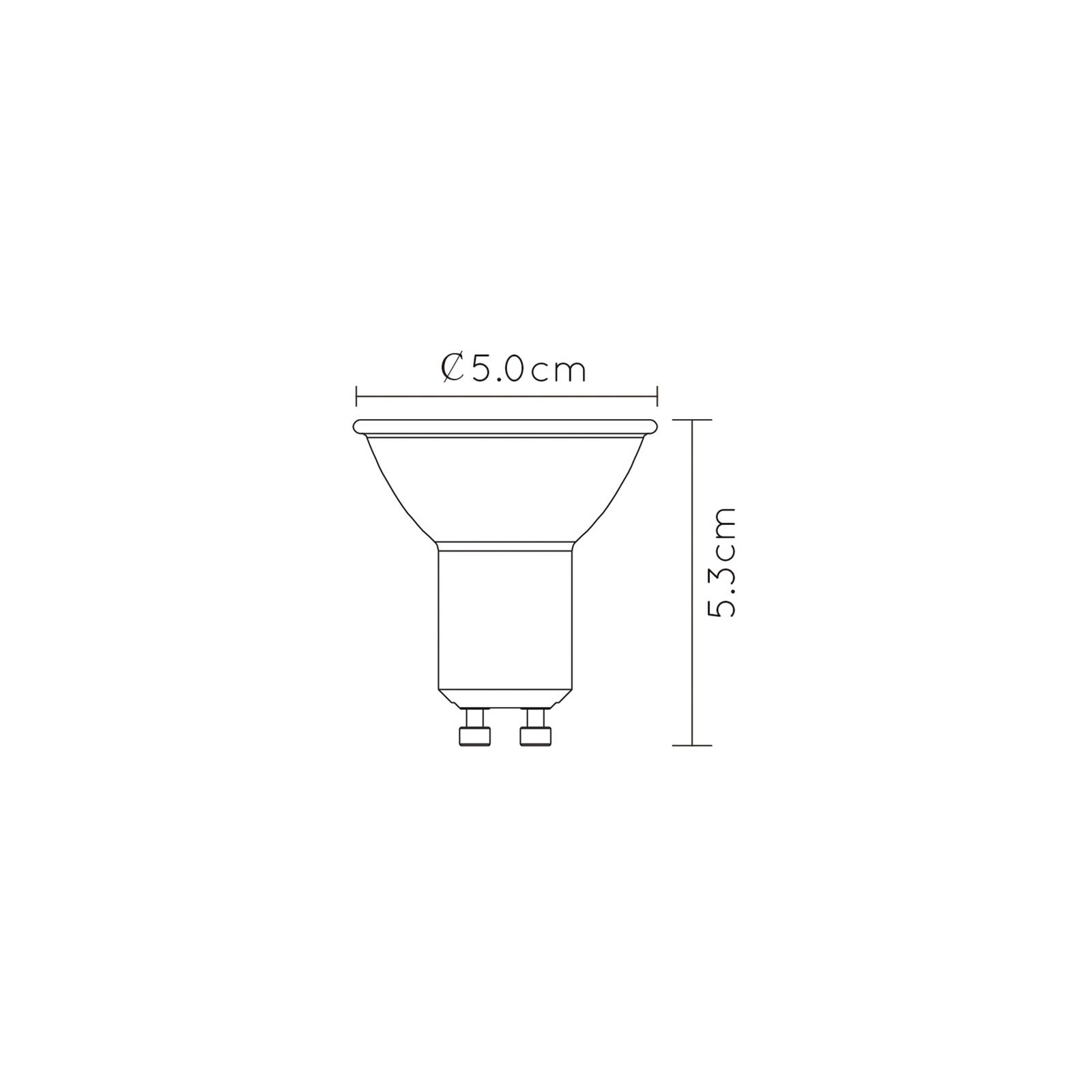 Lucide Réflecteur LED GU10 5 W dim to warm gris