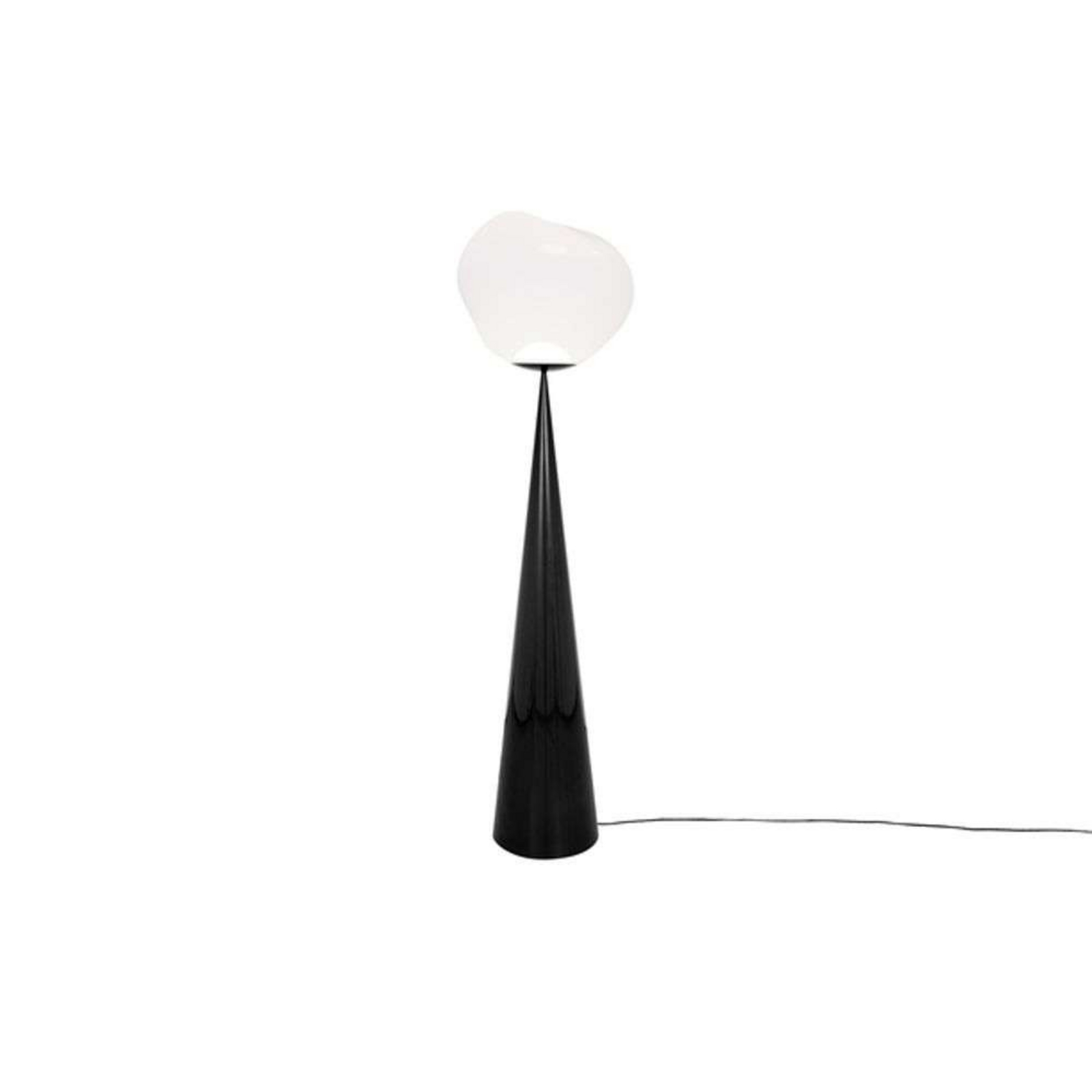 Melt Cone Fat Lampadar Opal/Black - Tom Dixon