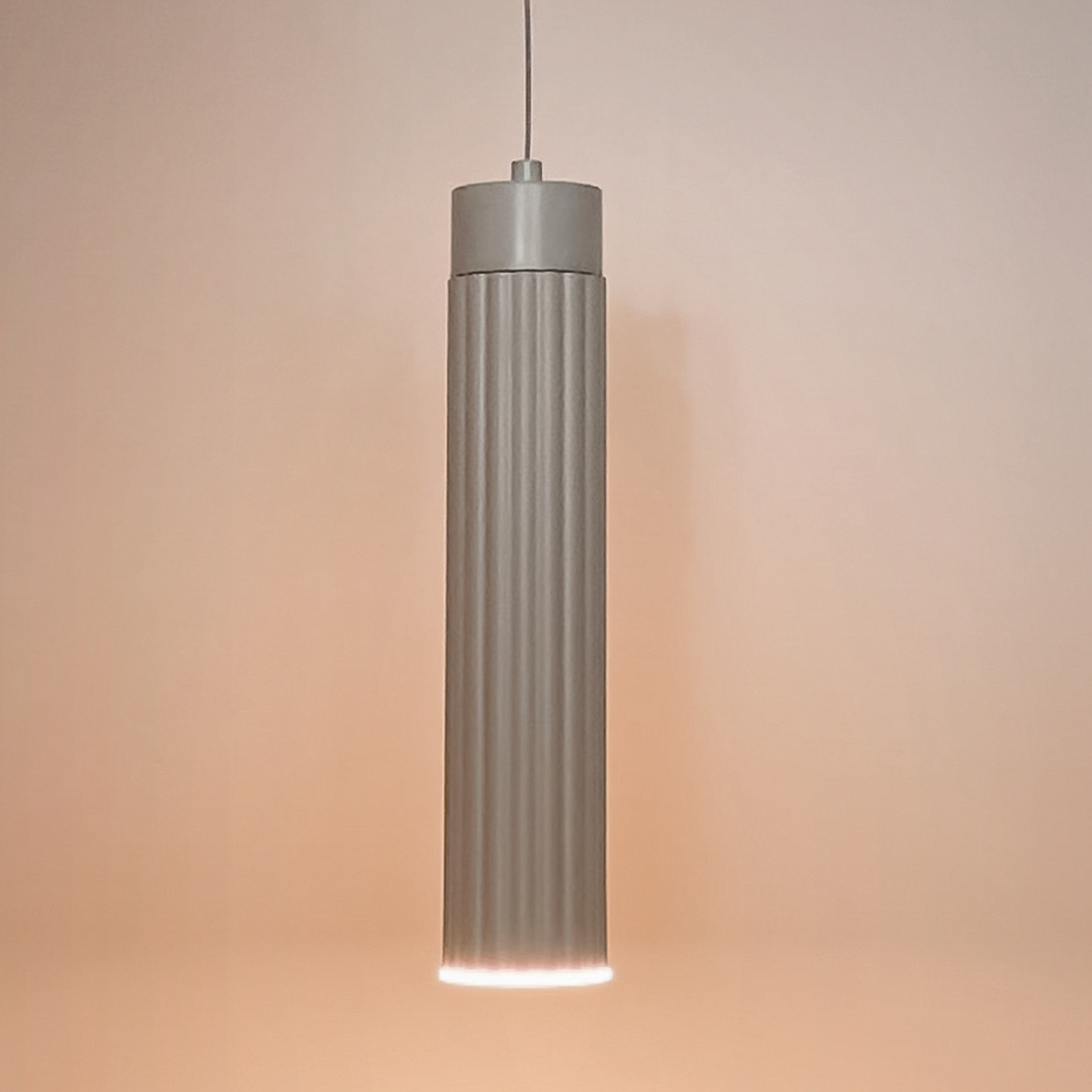 Hang LED tölthető függőlámpa, fehér, műanyag, dimmelhető fényerővel