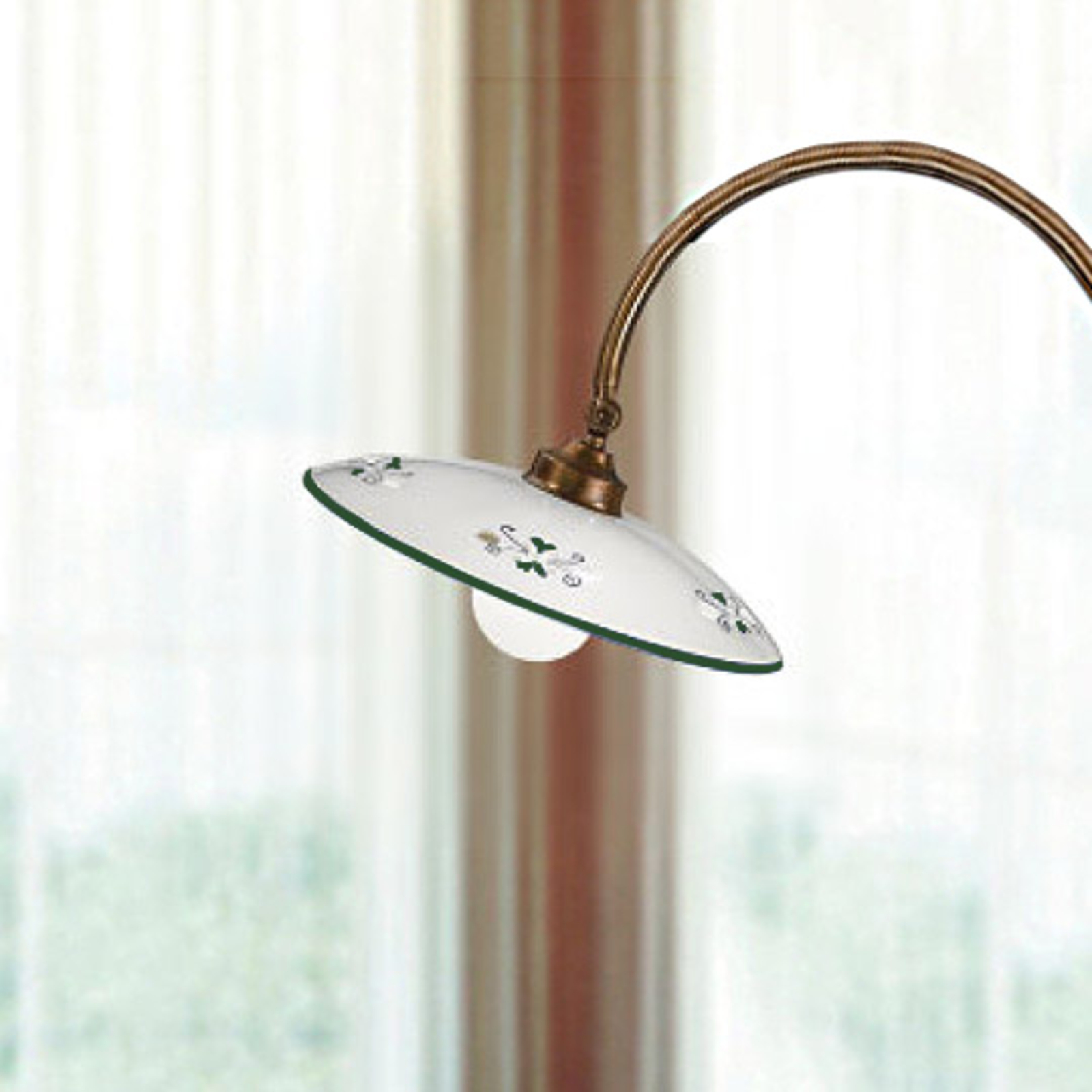 Bassano vloerlamp, gebogen