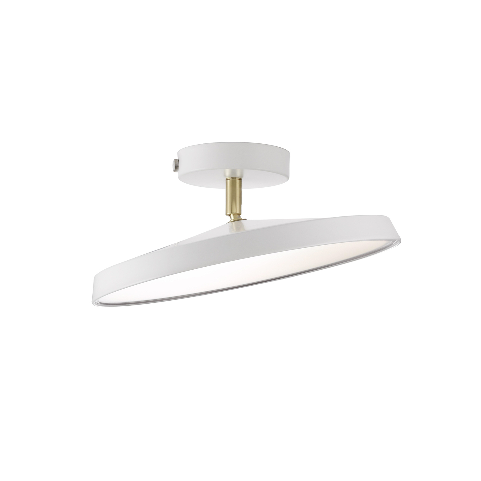 LED-taklampe Kaito 2 Pro, Ø 30 cm, hvit, avstand