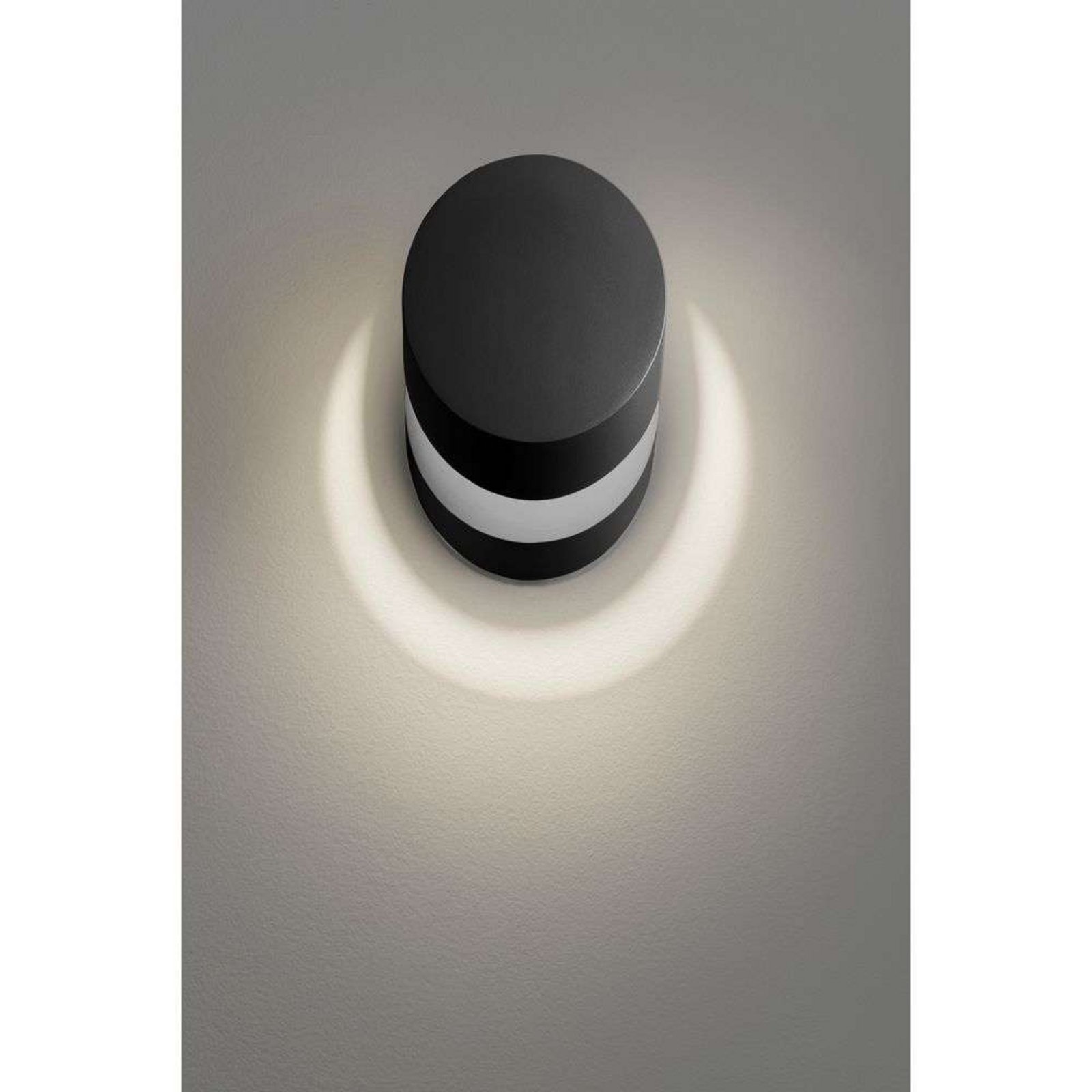 Pin-Up LED Aplique de Pared/Lámpara de Techo 2700K Matt Black - Lodes