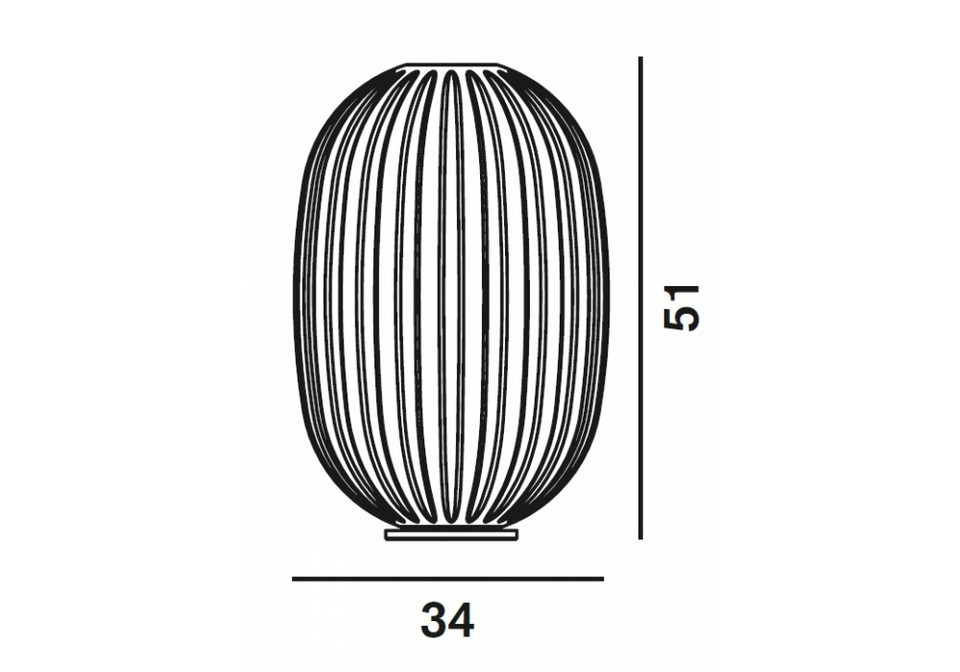 Foscarini Plass Medium Bordslampa u/Dimmer, grå från Foscarini