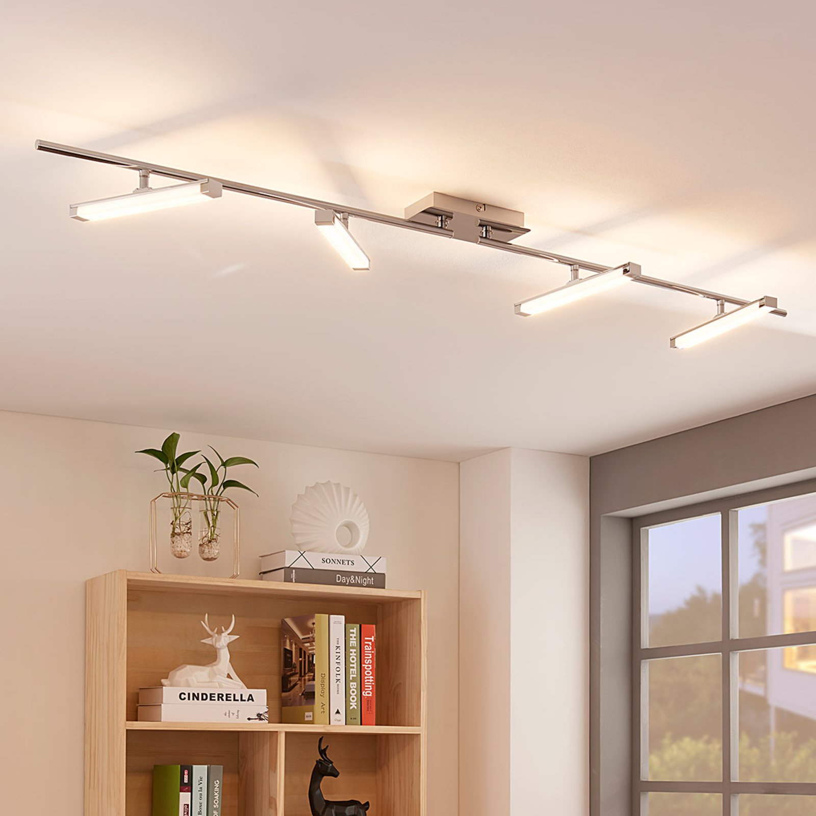 Pilou - čtyřbodové LED stropní světlo, stmívatelné