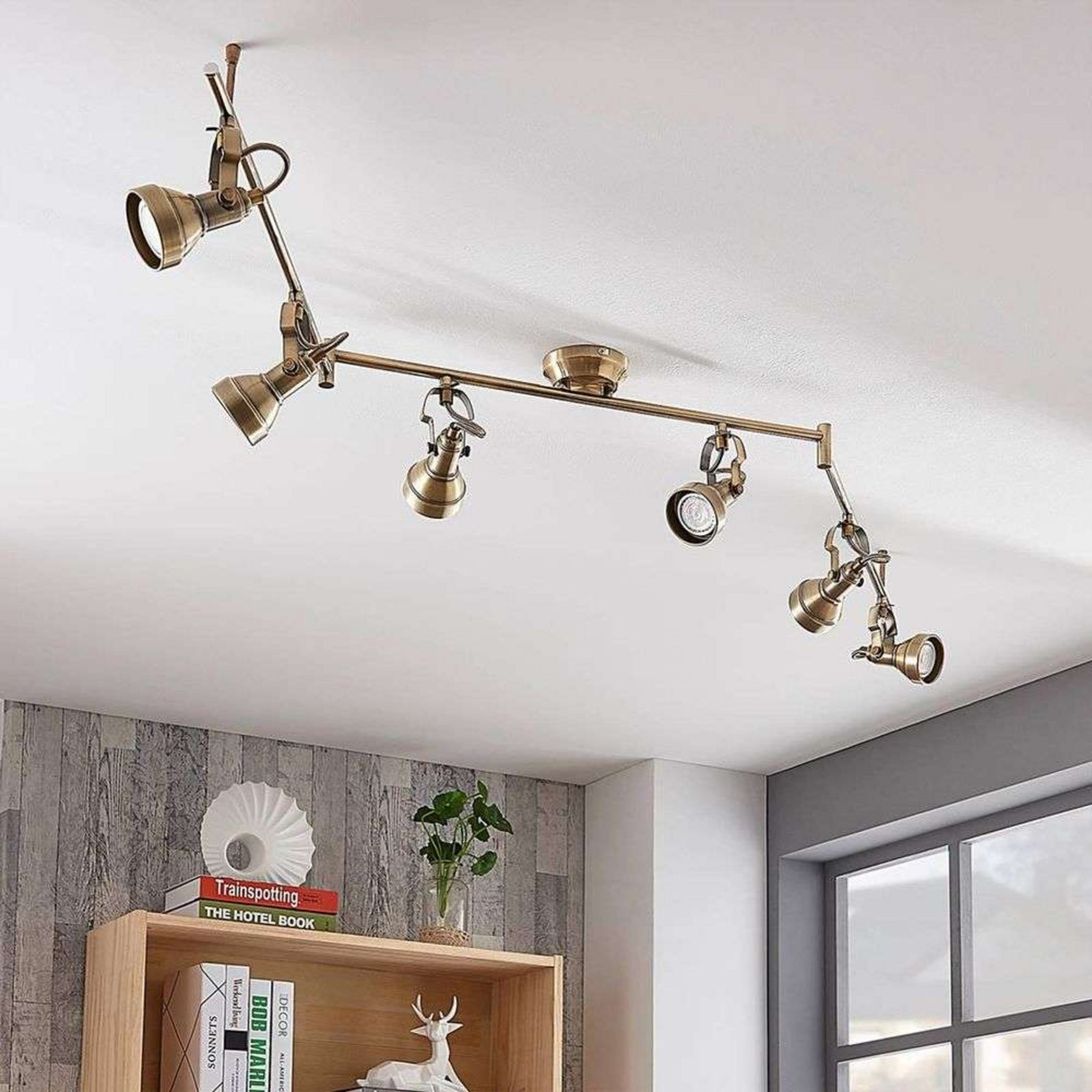 Perseas 6 LED Plafonieră Antique Brass - Lindby