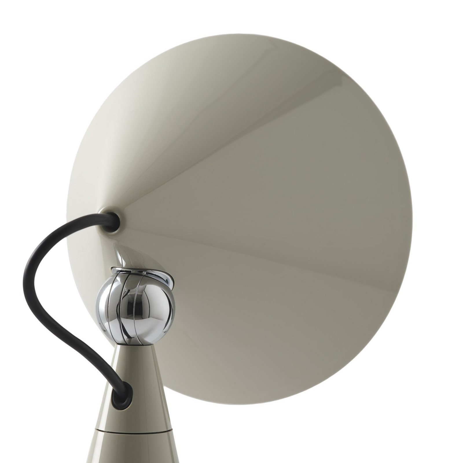 Tom Dixon Lampă de masă LED reîncărcabilă Pose gri deschis înălțime 25 cm - Camera de zi / sufragerie - design - Plastic