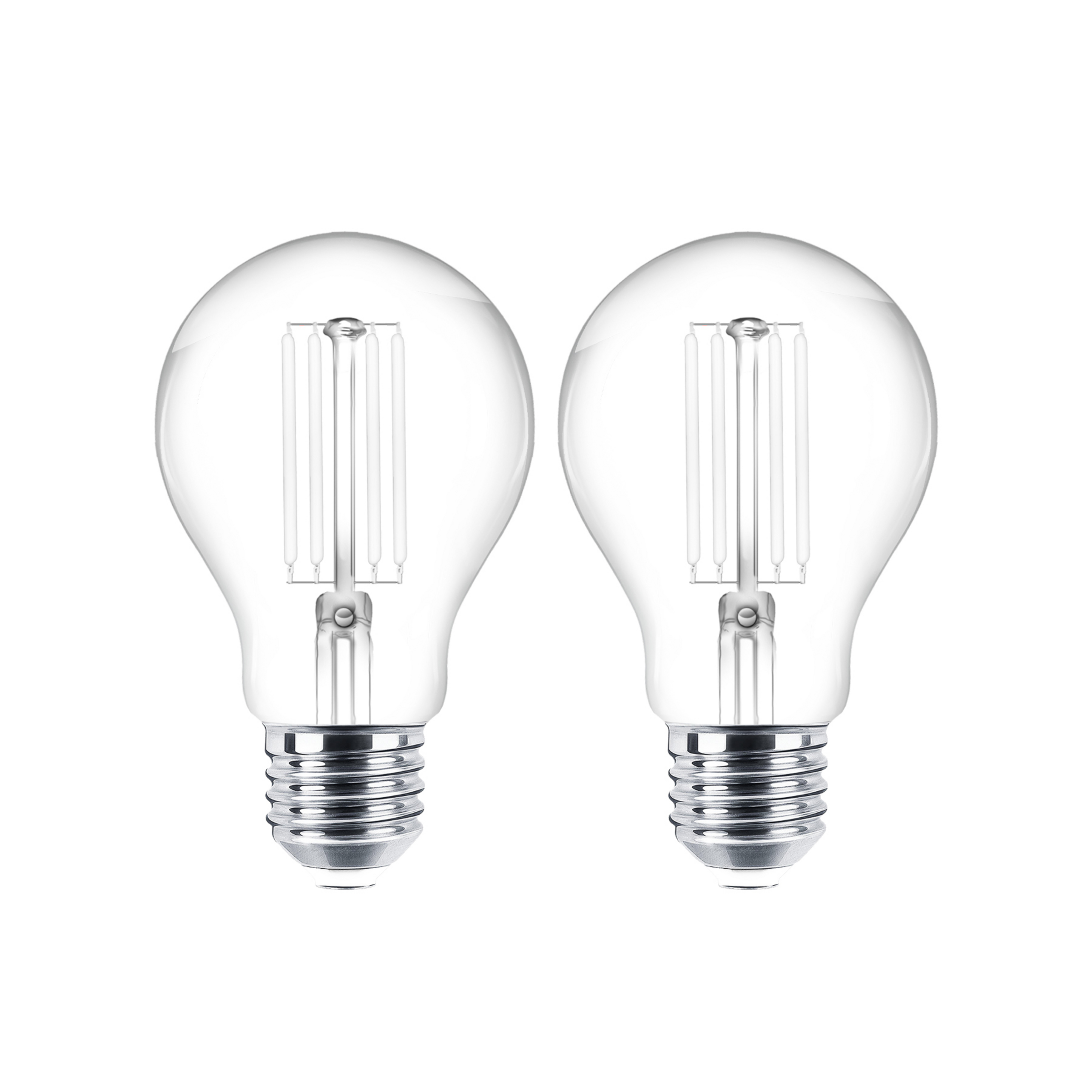 LED-trådpære E27 sæt med 2 stk. 4W 470 lm klar 2.700K