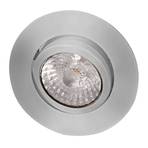 LED recessed spotlight Rico, dim to warm, b.steel