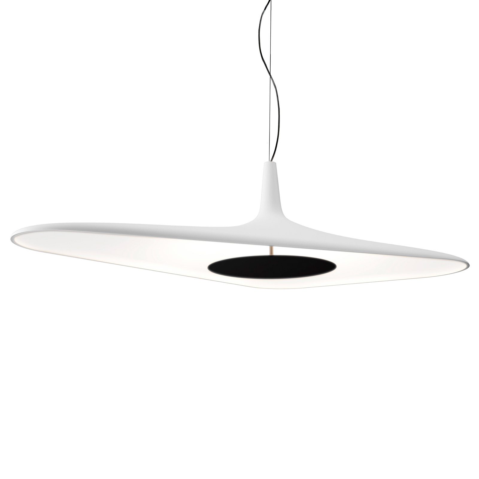 Luceplan Soleil Noir - lampa wisząca LED, biała