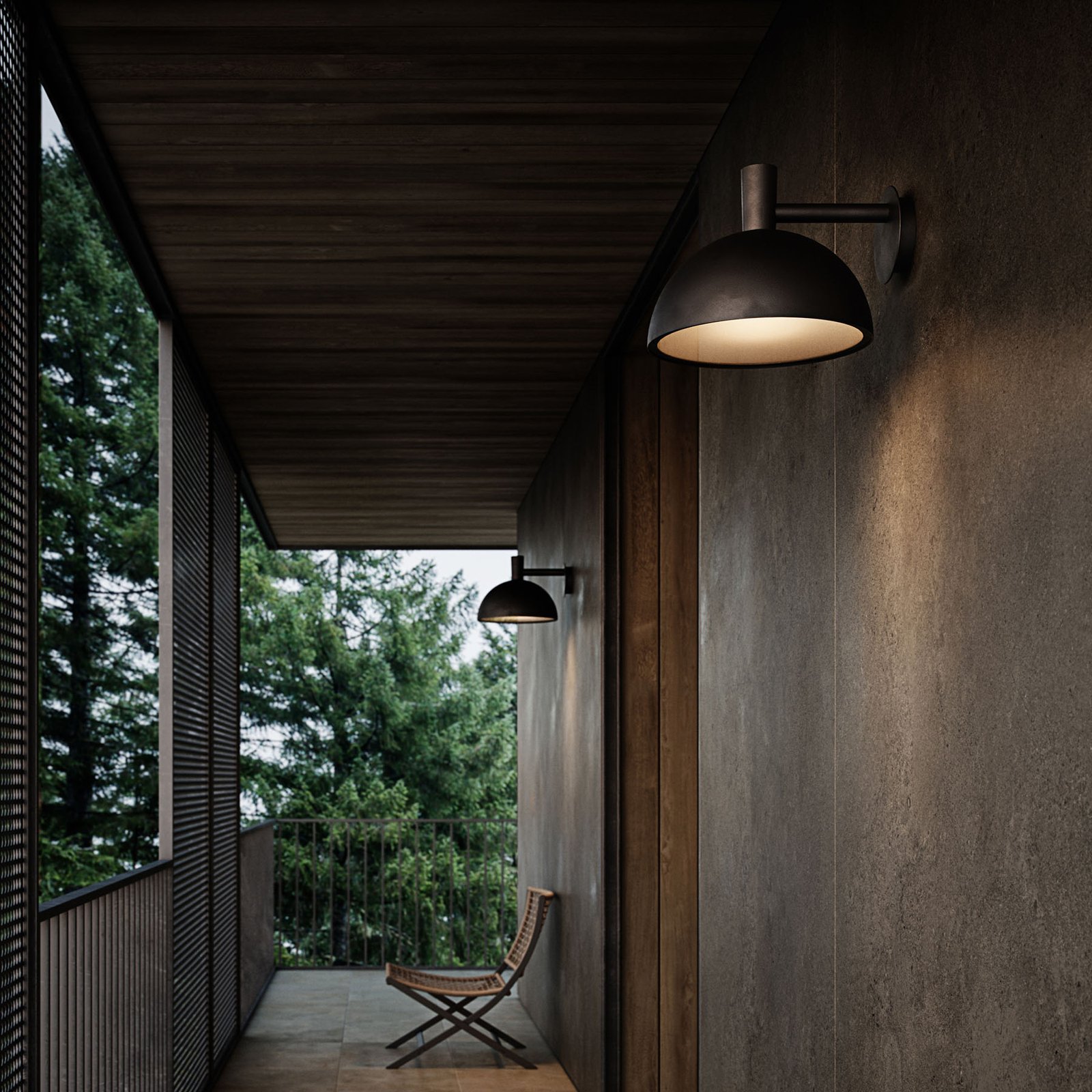 Arki 35 Outdoor Wall LampBlack - Nordlux