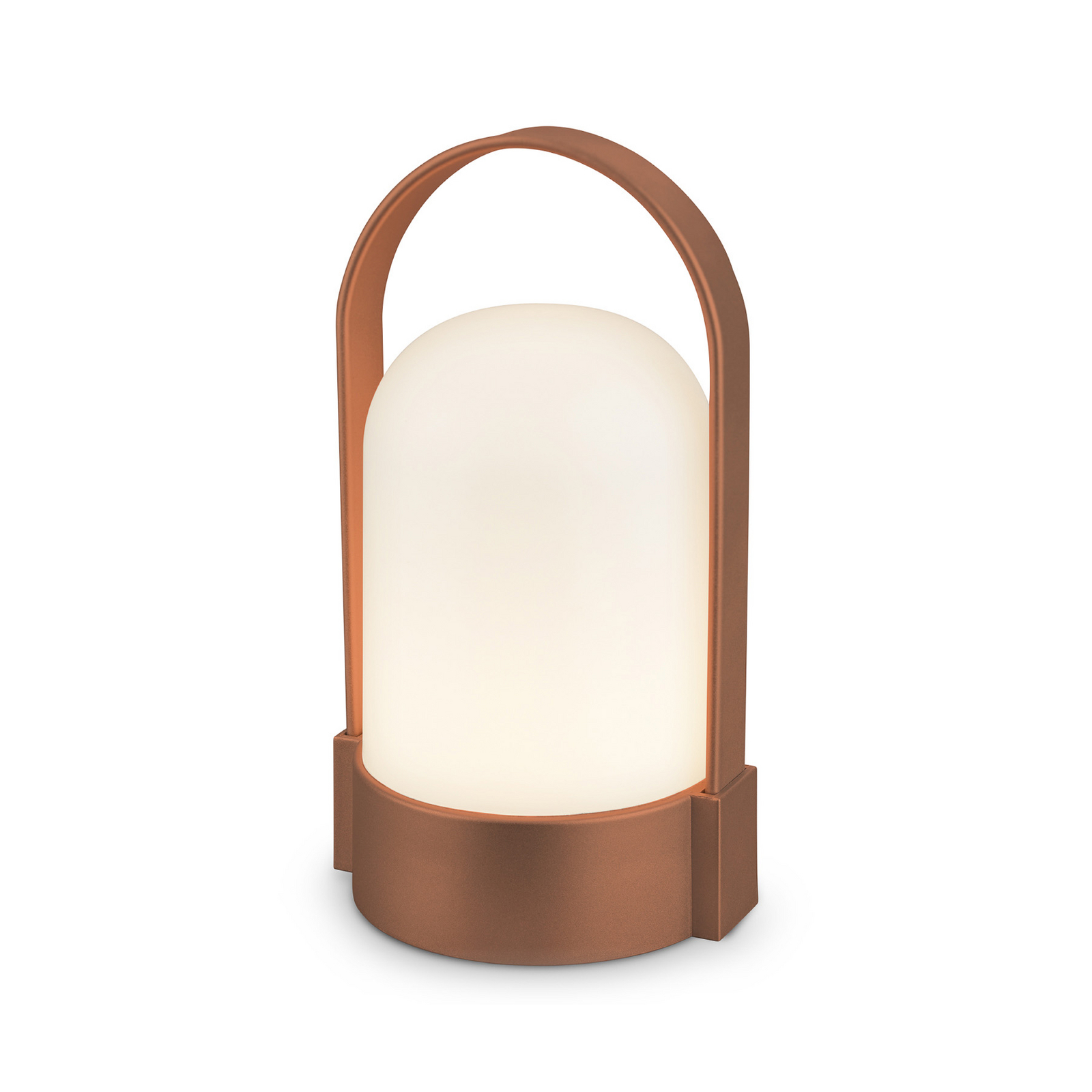 LED-Akku-Tischlampe ASA, kupferfarben, Höhe 15,5 cm, IP44