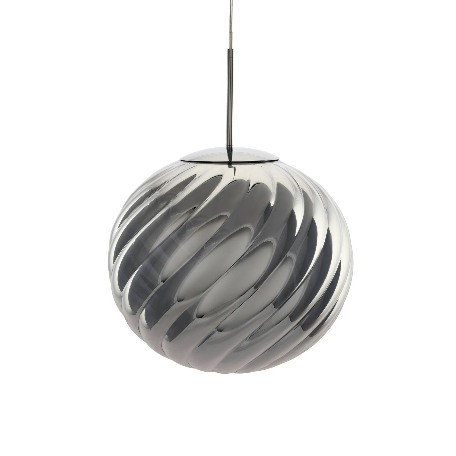 Tom Dixon Whirl Hängeleuchte - Wohn- / Esszimmer - Pendelleuchte - Design - dimmbar - chrom / silber - Kunststoff