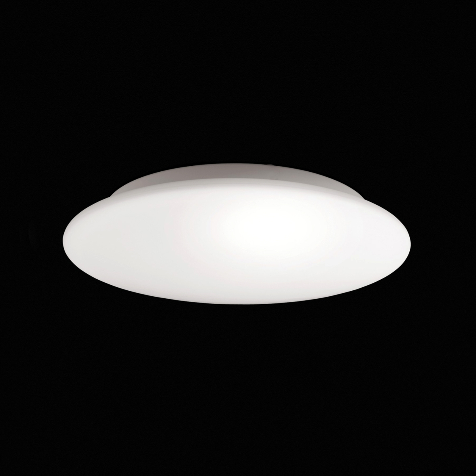 Fischer & Honsel Classic ceiling light Bianca IP44 25 cm, for Bathroom, opal glass, E14, 42 W, energy efficiency: A++, H: 7.5 cm