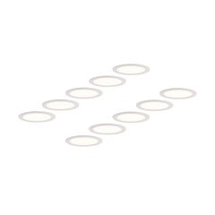 Prios LED vstavané svietidlo Cadance, biele, 22 cm, sada 10 ks, CCT