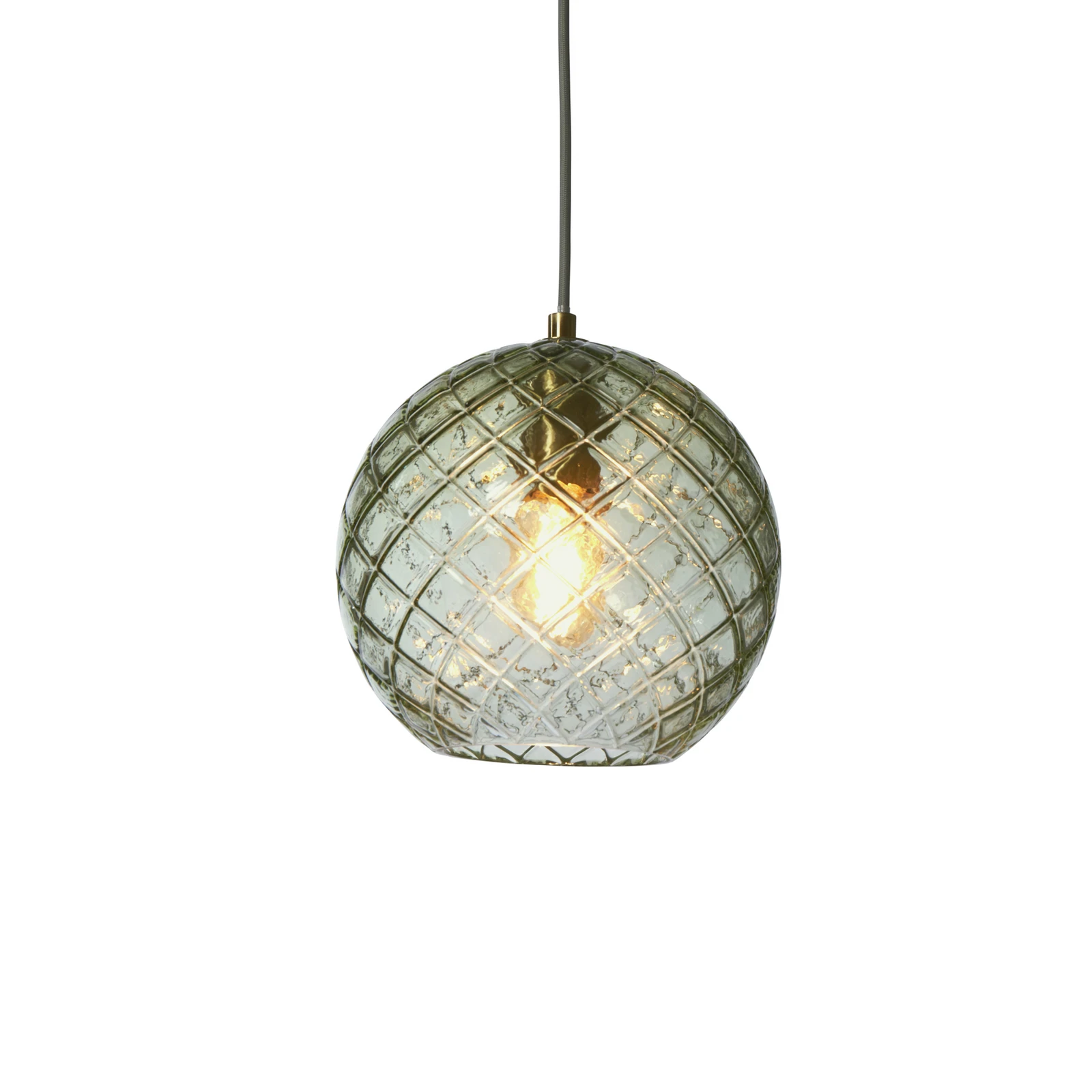 IT'S ABOUT ROMI Lampada a sospensione Venice, a sfera, verde, vetro, E27