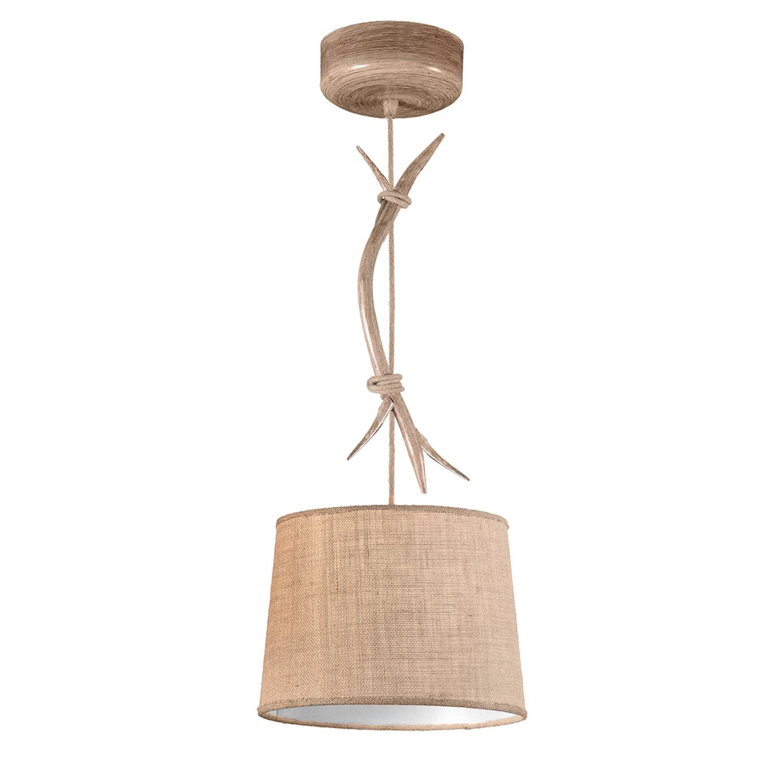 Hanglamp Sabina met stoffen kap, 1-lamp, 30 cm