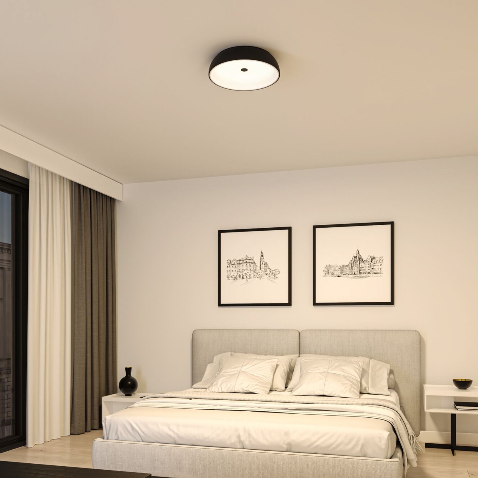 Jaron LED Stropní Lampa 3-step Dim. Matt Černá - Paulmann