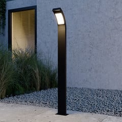 Lucande Juvia LED-vejlampe, 100 cm, antracit, metal, IP54