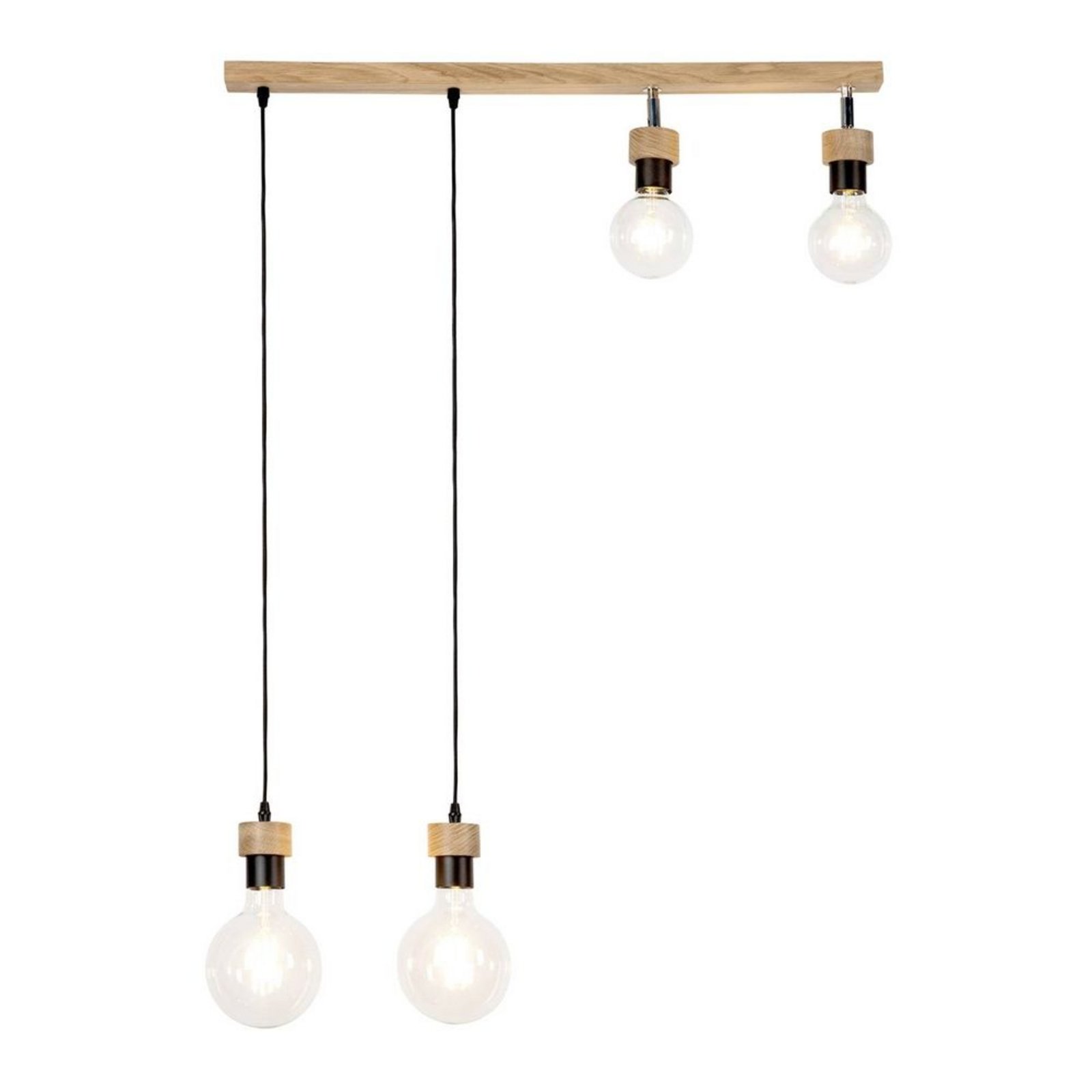 Merlo 4 Pendant Oiled Oak - Envostar