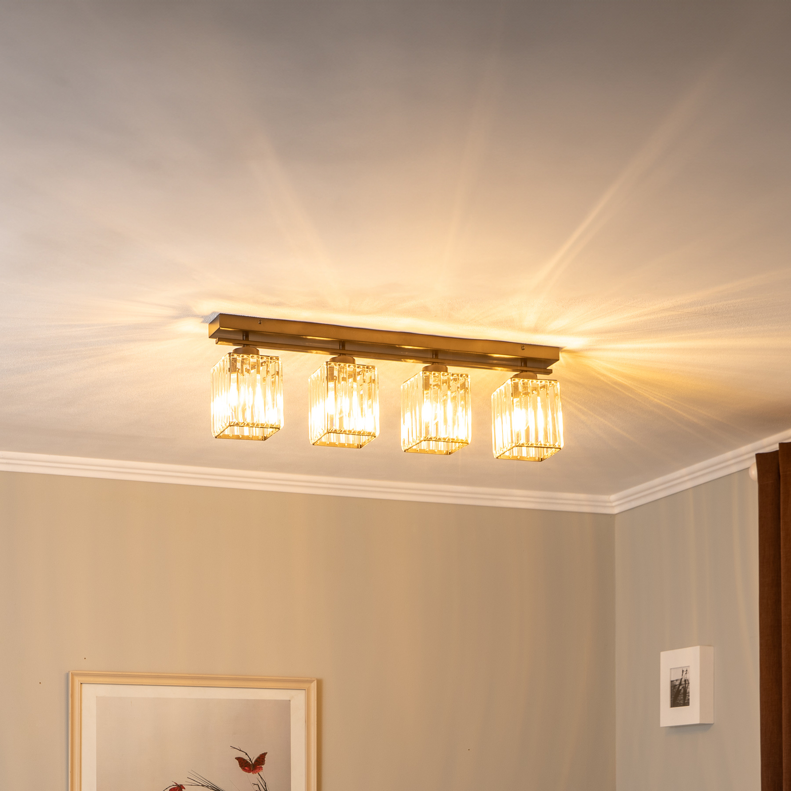 AV-1795-4Y-BSY ceiling light 4-bulb, linear, black