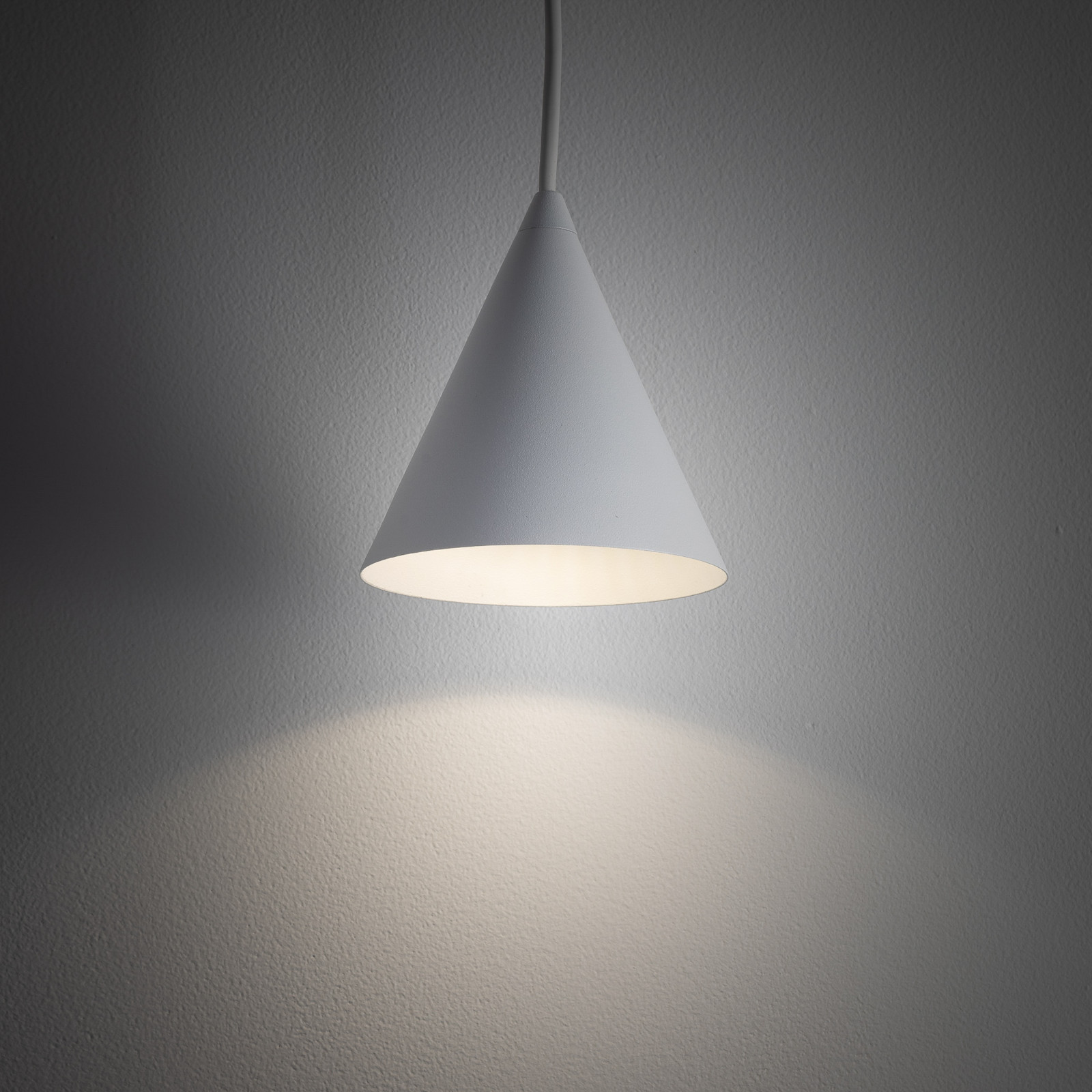 Euluna Lampă suspendată ZENITH albă Ø 11 cm metal GU10 - Camera de zi / sufragerie - Modern