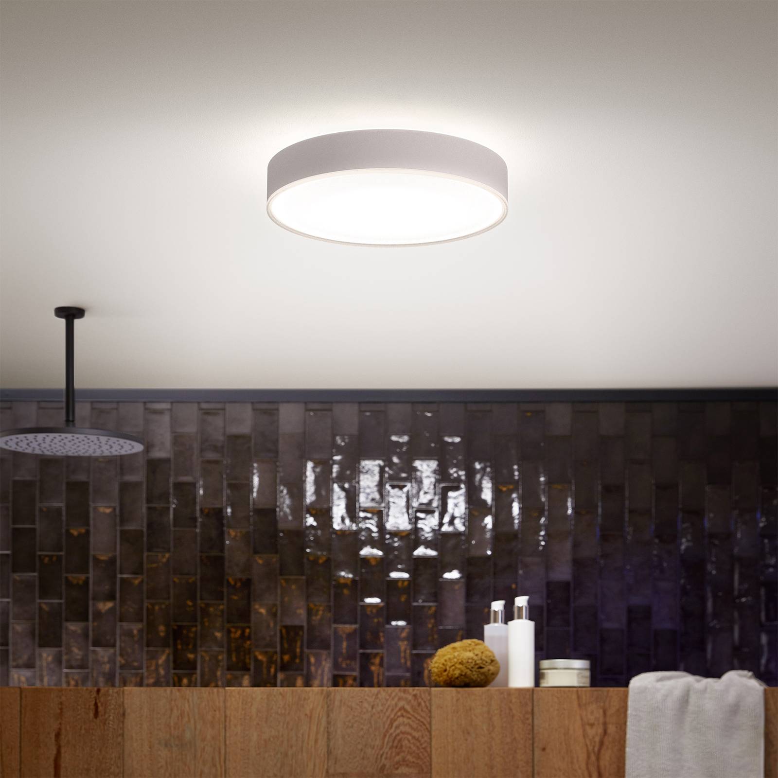 Photos - Chandelier / Lamp Philips Hue Devere LED ceiling light white, 38.1cm 