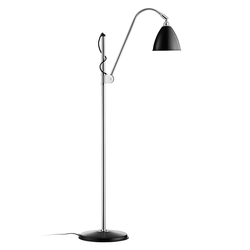 GUBI – Bestlite BL3 Stehleuchte Ø16 Chrom/Schwarz