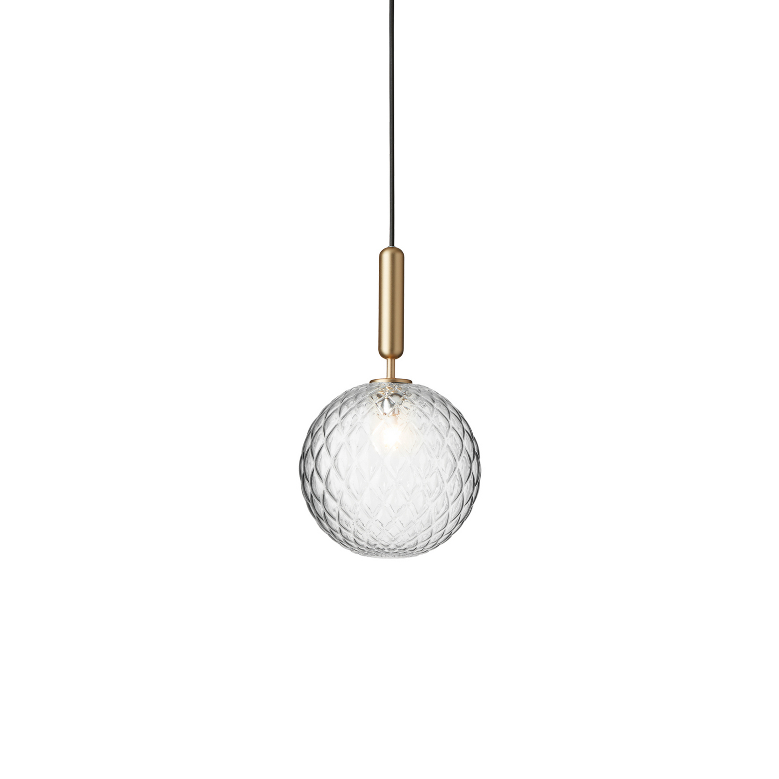 Miira 1 Závěsná Lampa Large Brass/Optic Clear - Nuura