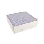 Lumină de podea încastrată cu LED Tabit, 20 x 20 cm, deplasabilă