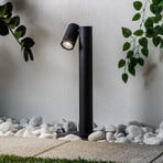 Prios Tulimar pillar light, 45cm, anthracite, 1-bulb, metal