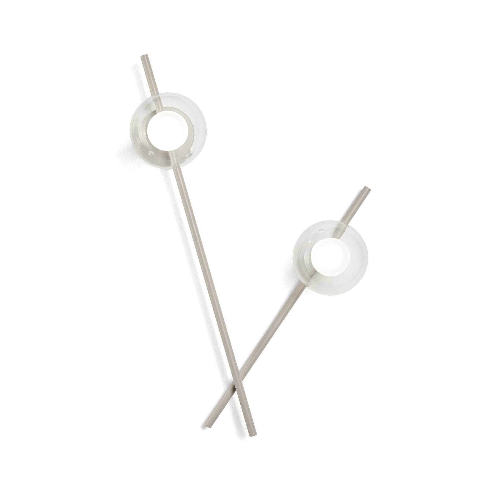 miloox by Sforzin Mikado Design wandlamp voor woonkamer / eettafel - crème / amber - Glas - dimbaar