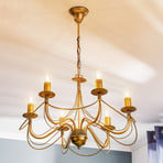 Tori 6 chandelier, 6-bulb, gold