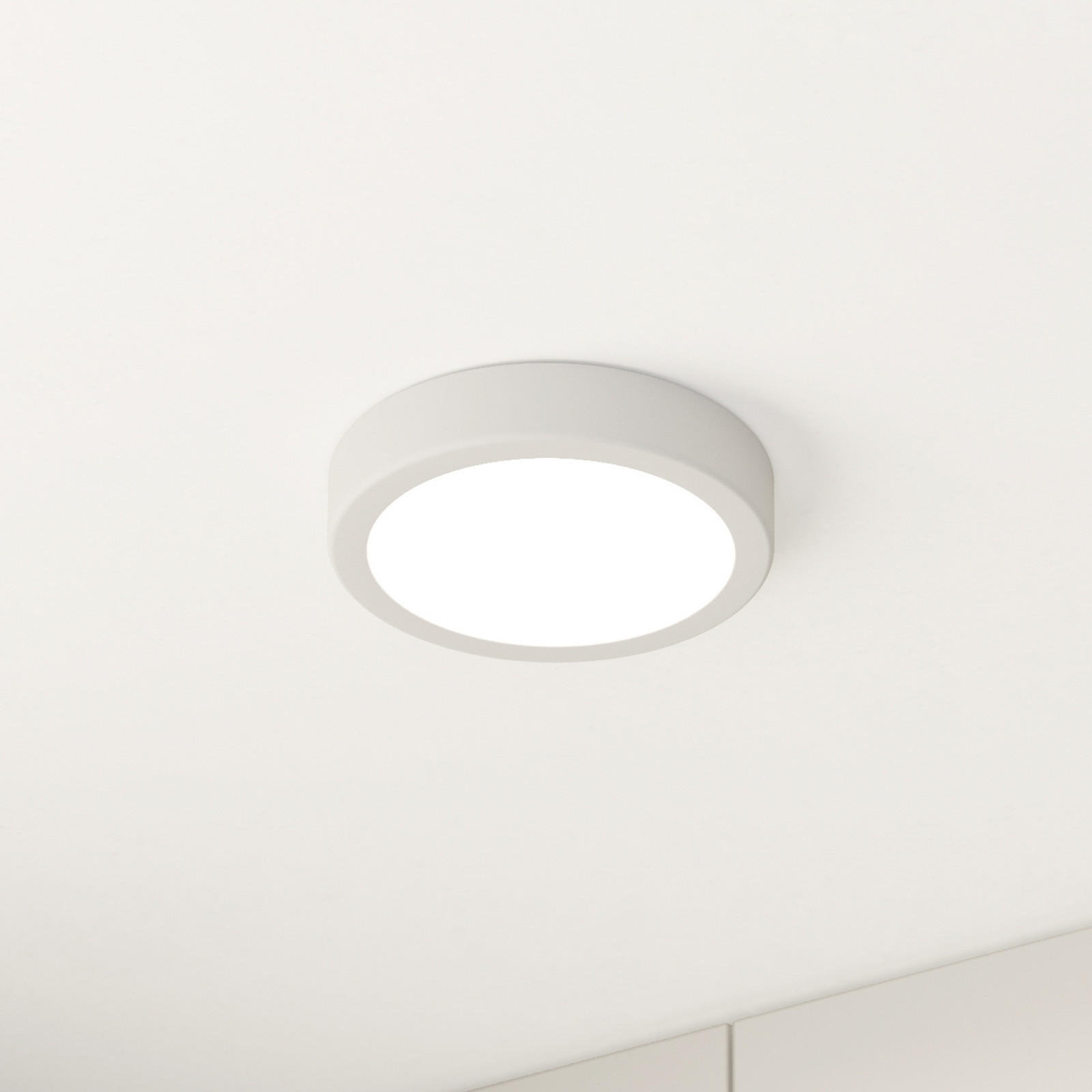 EGLO Plafonieră cu LED Fueva 5 IP44 3000K alb Ø16cm - Baie - Metal